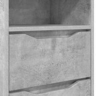 Нощно шкафче Циментено сиво 40 x 30 x 467 см Инженерно дърво