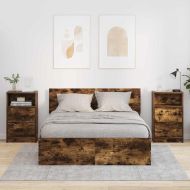 Нощни маси 2 pcs Димян дъб 40 x 30 x 467 см Инженерно дърво