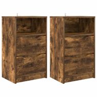 Нощни маси 2 pcs Димян дъб 40 x 30 x 467 см Инженерно дърво