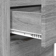 Нощно шкафче Сив Сонома 40 x 30 x 467 см Инженерно дърво