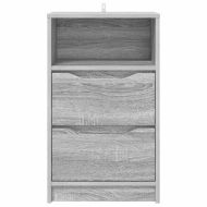 Нощни маси 2 pcs Сив Сонома 40 x 30 x 467 см Инженерно дърво