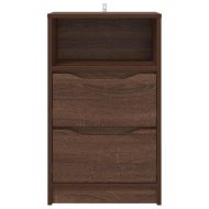 Нощни маси 2 pcs Кафяв дъб 40 x 30 x 467 см Инженерно дърво