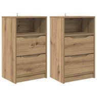 Нощни маси 2 pcs Дъб 40 x 30 x 467 см Инженерно дърво