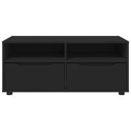 ТВ шкаф с чекмедже Черно 100 x 48 x 43 см Инженерно дърво