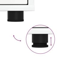 ТВ шкаф Лъскаво бяло 100 x 48 x 43 см Инженерно дърво