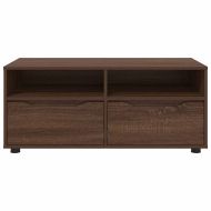 ТВ шкаф с чекмедже Кафяв дъб 100 x 48 x 43 см Инженерно дърво