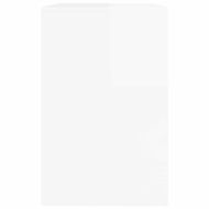 Бюро с чекмедже Лъскаво бяло 100 x 50 x 78 см Инженерно дърво