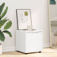 Шкаф за баня Бяло 40,5 x 40 x 44 см Инженерно дърво