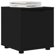 Шкаф за баня Черно 40,5 x 40 x 44 см Инженерно дърво