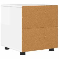 Шкаф за баня Лъскаво бяло 40,5 x 40 x 44 см Инженерно дърво