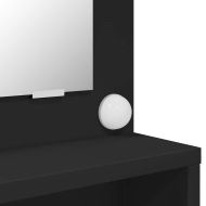 Тоалетки за спалня Черно 80 x 39,6 x 135 см Инженерно дърво