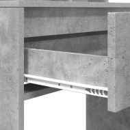 Тоалетки за спалня с чекмедже Циментено сиво 80 x 39,6 x 135 см