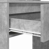 Тоалетки за спалня с чекмедже Циментено сиво 80 x 39,6 x 135 см