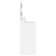 Тоалетки за спалня с чекмедже Лъскаво бяло 80 x 39,6 x 135 см