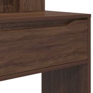 Тоалетки за спалня Кафяв дъб 80 x 39,6 x 135 см Инженерно дърво