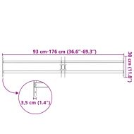 Регулируема решетка за прозорци с 2 напречни пръта 1000-1500 мм