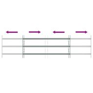 Регулируема решетка за прозорци с 3 напречни пръта 1000-1500 мм