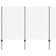 Ограда и колче Зелен 1,6 x 10 m Стомана