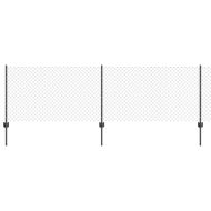 Ограда и колче Сив 0,8 x 10 m Стомана