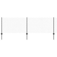 Ограда и колче Сив 0,8 x 25 m Стомана