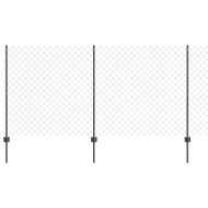 Ограда и колче Сив 1,2 x 25 m Стомана