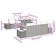 Комплект за хранене в градината 7 pcs Черен и кафяв