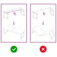 Плот за маса тъмнокафяв 140x60x(2-6) см обработен масивен дъб