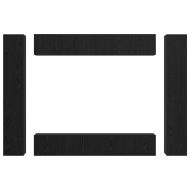 Комплект ТВ шкаф 10 pcs Черния дъб Инженерно дърво