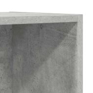 ТВ шкаф за стенен монтаж, бетонно сив, 37x37x142,5 см