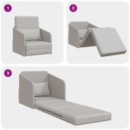 Диван легло Облачно сиво 65 x 80 x 83 см Кадифе