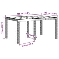 Комплект за хранене в градината 5 pcs Антрацит Ратан Polt