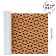 Корабно покритие Кафяв и черен 190 x 70 см EVA пяна