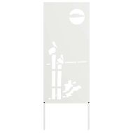 Екран за градинска неприкосновеност Бяло 50 x 140 см