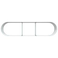 Градинска повдигната леха Кафяво 320 x 80 x 44 cm Стомана