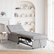 Диван легло Сив 194 x 67 x 37 см текстил