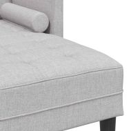 Комплект дивани Облачно сиво 173 x 131 x 67 см текстил