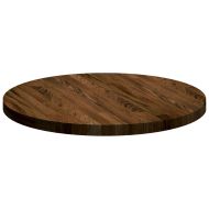 Топ за маса Светлокафяво Ø 50 x 2.5 cm Солидно дъбово дърво