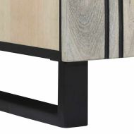 Шкаф за мивка в баня Бяло 62 x 33 x 58 см Инженерно дърво