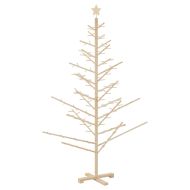 Дървено Коледно Дърво Естествен 180 cm Борово дърво масив