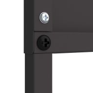 Екран за градинска неприкосновеност Флорален Черно 50 x 140 см