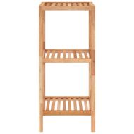 Етажерка за баня, 36x36x79 см, орехово дърво масив