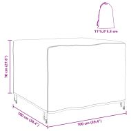 Покривало за градински мебели Черно 100 x 100 x 70 cm 420D
