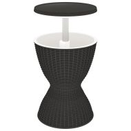 3-в-1 охладител за напитки и маса, черен, полипропилен