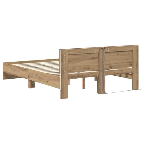 Рамка за легло с таблото Дъб 140 x 190 cm Инженерно дърво