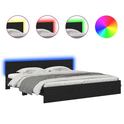 Рамка за легло Черния дъб 180 x 200 cm Инженерно дърво