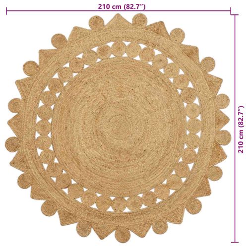Килим Кафяво Ø 210 cm юта