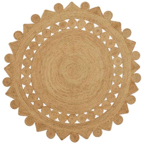 Килим Кафяво Ø 240 см юта