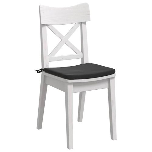 Възглавници за седалки 4 pcs Черно 40 x 40 x 3 cm Кадифе