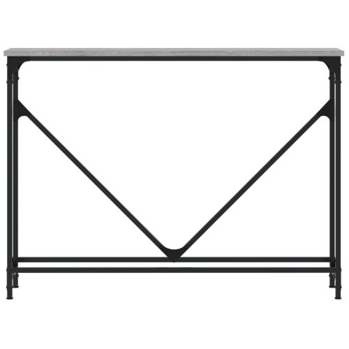 Конзолна маса, сив сонома, 102x22,5x75 см, инженерно дърво