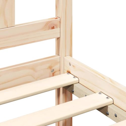 Рамка за легло, дърво масив, 120x190 см, Small Double